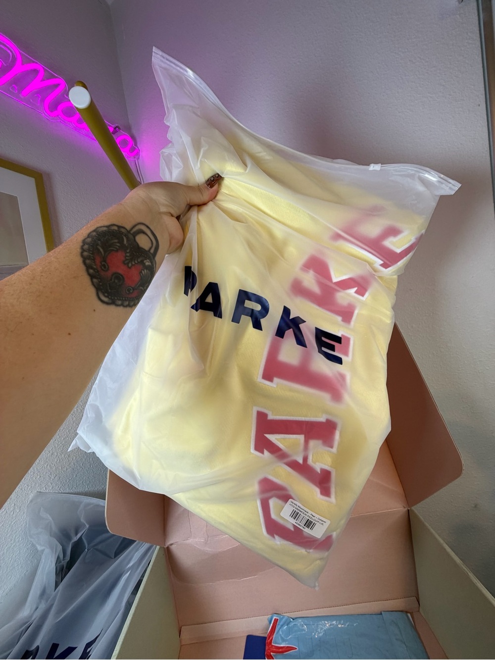 SOLD PARKE SUMMERLAND SOLD OUT LEMONADE 🍋 Heritage Mockneck Sweatshirt- L/XL